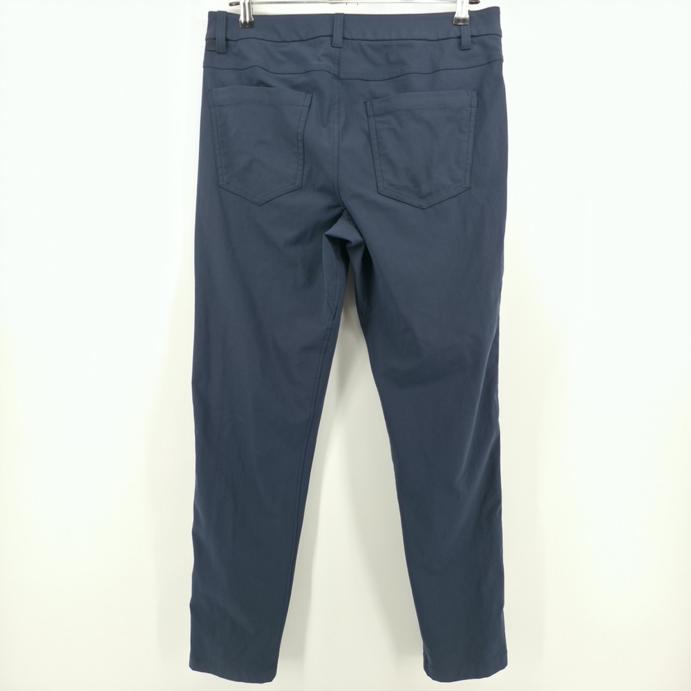 Lululemon ABC Pant Slim LM5ALWS Warpstreme Navy Blue Men Size 31 x 29